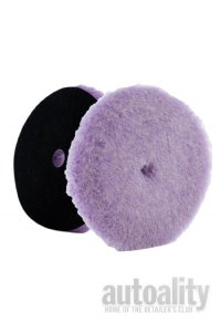 Lake Country Purple Foamed Wool Cutting Pad - 7" x .75" | For 6" Backing Plate 