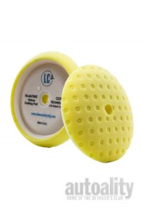 Lake Country CCS Curved Edge Rotary Yellow Cutting Foam Pad - 7.5"