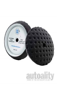 Lake Country CCS Curved Edge Rotary Black Finishing Foam Pad - 7.5"
