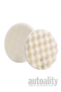 Lake Country Waffle Pro Rotary White Compounding Foam Pad - 8" | 2-pk