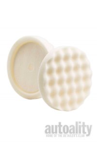 Lake Country Recessed Waffle Pro Rotary White Compounding Foam Pad - 8"