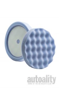 Lake Country Recessed Waffle Pro Rotary Blue Finessing Foam Pad - 8"