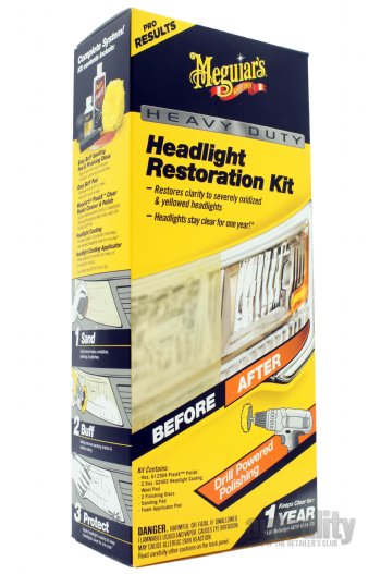 Meguiar's heavy duty headlight restoration kit, for windshield.