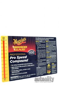 Meguiar's M100 Mirror Glaze Pro Speed Compound Secondary Label