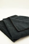 Short Pile 380GSM Microfiber Towel, Black 16" x 16", 2-pk.
