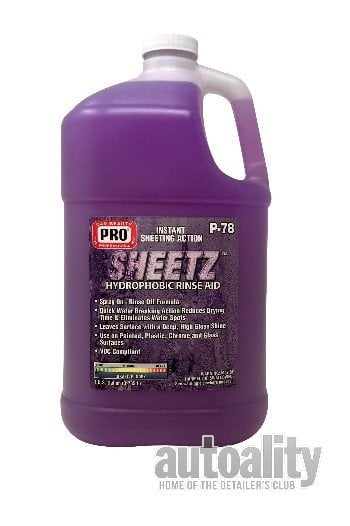 PRO Sheetz Hydrophobic Rinse Aid - 128 oz | Free Shipping