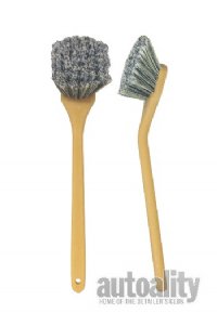Long Handle Soft Wheel & Grill Brush - 20 Inch