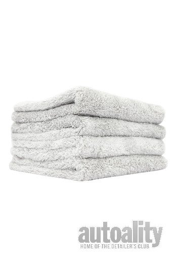 The Rag Company - Eagle Edgeless 600 (Lot de 3) Serviettes coréennes Professionnelles en mélange 70/30 Super Peluche, en Microfibre, Polissage et Polissage, 600 g/m², Gris foncé